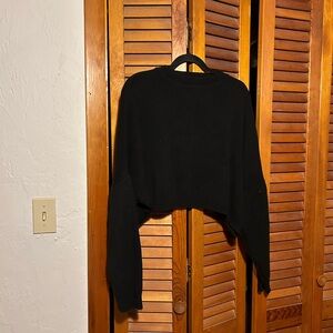 Medium Black Cropped Sweater - Nasty Gal